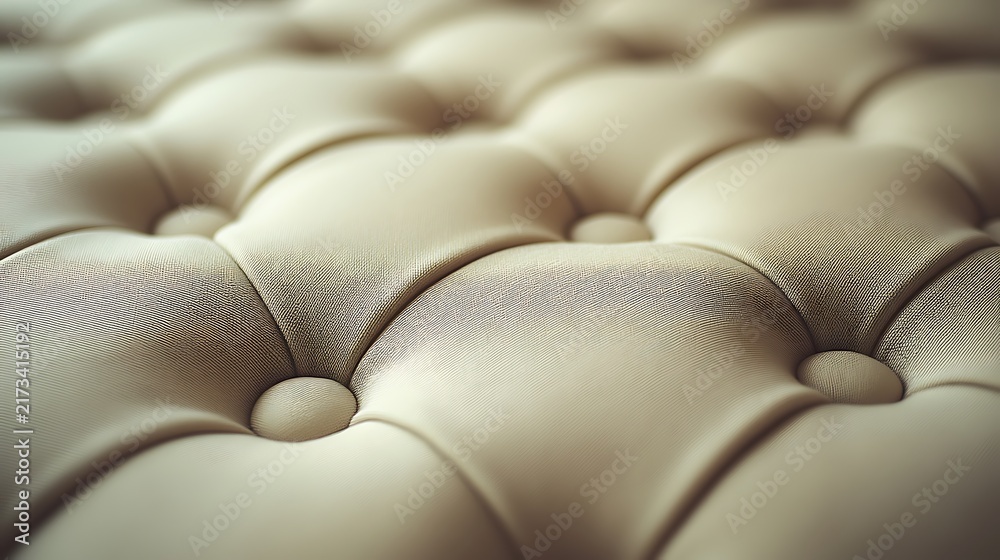 Obraz premium Tufted Beige Leather Texture.