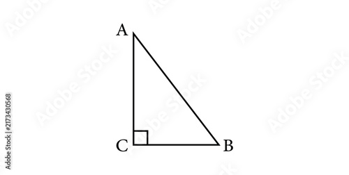 Fototapeta Triangle Shape in Geometry Mathematics.