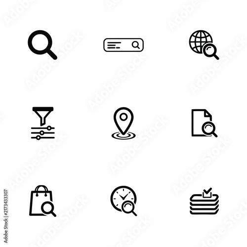 Set of flat design icons for hospitality and travel services. Minimalist vector symbols for hotel, tourism, and customer support.