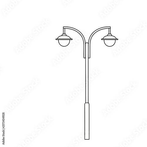 Double Lamp Post