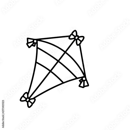 Kite with bows