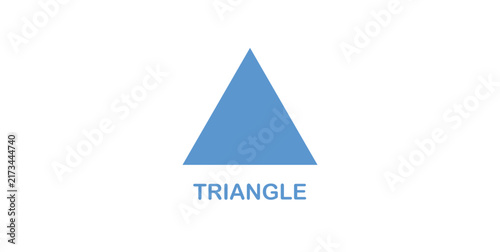 Fototapeta Triangle Shape in Geometry Mathematics.