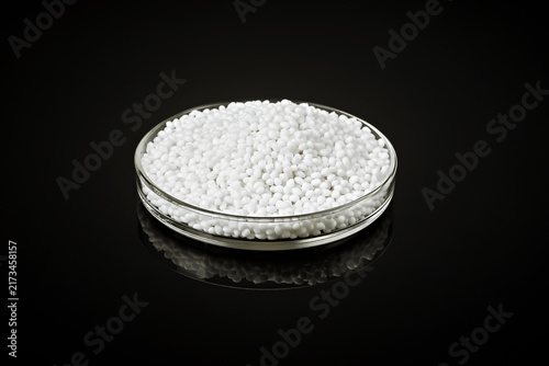 Obraz na płótnie Closeup of a white plastic polymer
