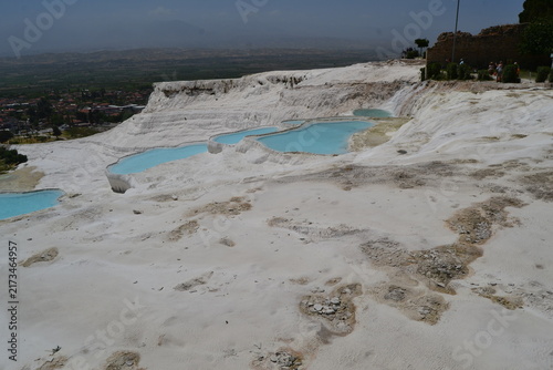 Obraz na płótnie Pamukkale in Denizli is a natural wonder