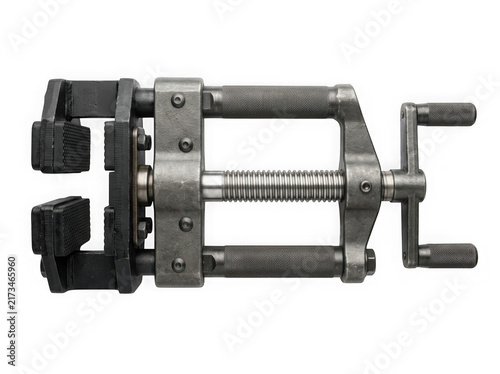 manual metal pipe bender tube bending hand tool isolated on transparent background