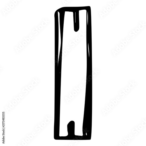 Obraz na plátně Alphabet letter o vandal