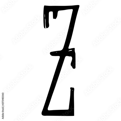 Photography Alphabet letter z vandal
