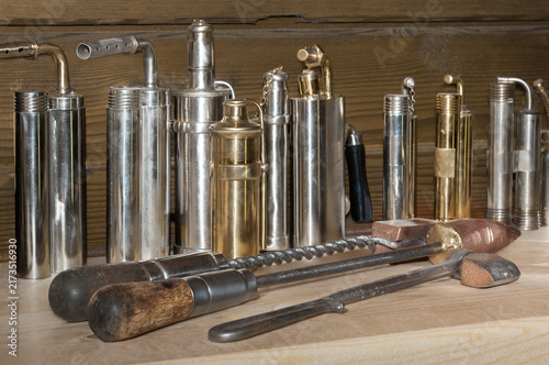 Fotografía Vintage Blow Torches and Soldering Tools