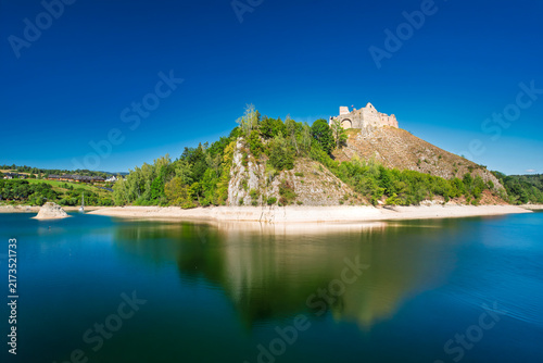 lake and mountains