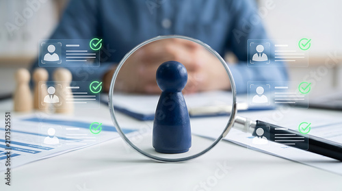 Business and Human Resources Recruitment and Evaluation Concept
