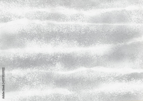 Fotografie 風で粉雪が舞う雪景色のイメージ