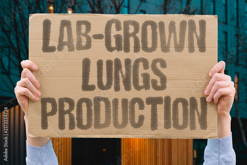 Foto "Lab-grown lungs production" Synthetic images augment medical training