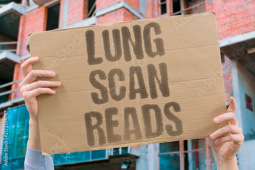 Cuadro en lienzo "Lung scan reads" AI detects nodules faster than humans