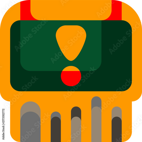 Computer chip exclamation