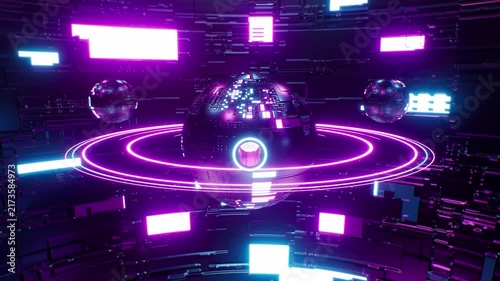 Sci fi Planet VJ Loop