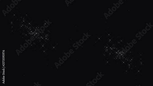Glowing white glitter particle cinematic motion graphics,sparkling fairy dust path magical stars,black background professional video overlay,luxury sparkle, 4k light streak