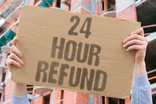 Canvas Print "24 hour refund" Exchanges refund failed transfers quickly