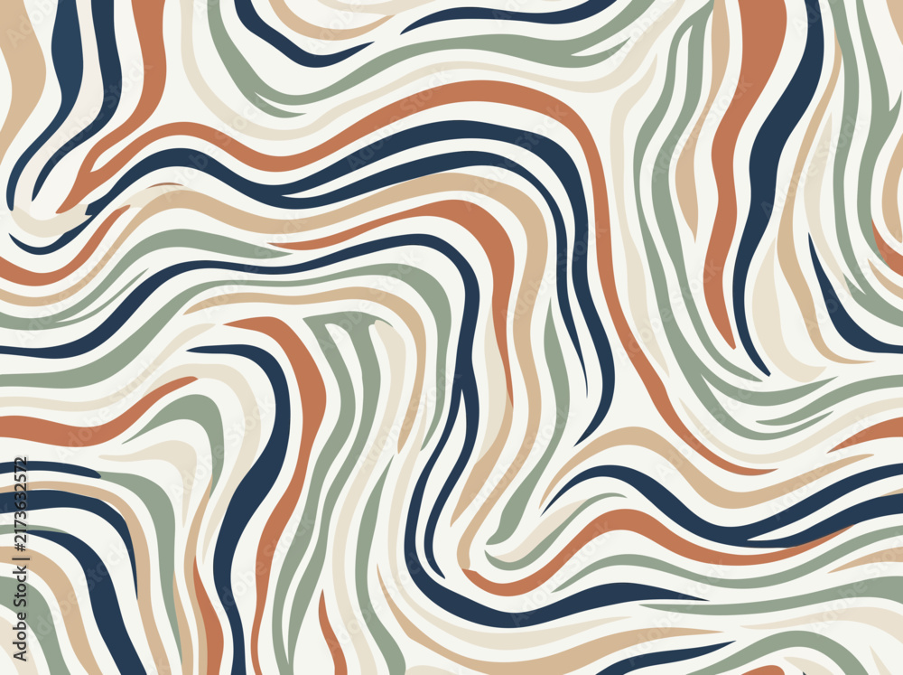 Obraz premium Modern Flowing Wave Design
