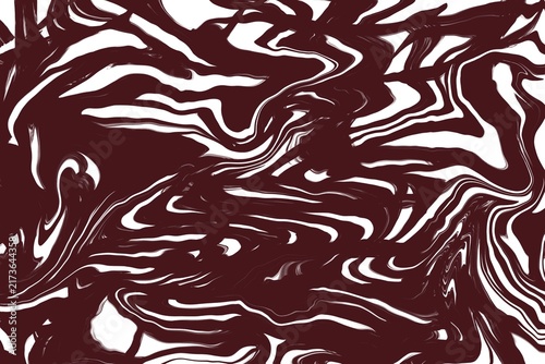 Fotografie Red whine and teal liquid marble swirls abstract background with elegant wavy pa