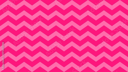 Cuadro en lienzo Hot pink chevron pattern backdrop, seamless geometric zigzag lines background