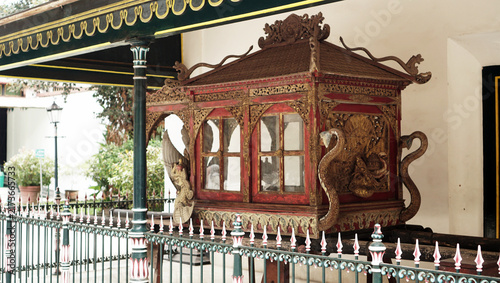 Quadro su tela Modes of transportation of the Yogyakarta Sultanate in the past.