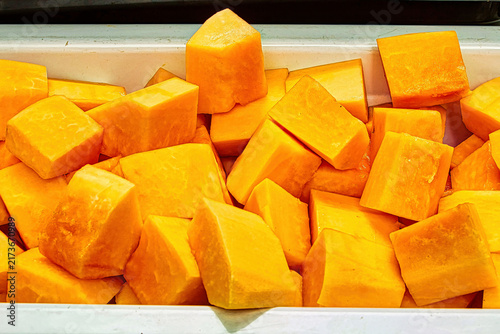 Sliced Papaya