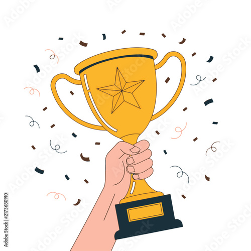 gold cup with a cup