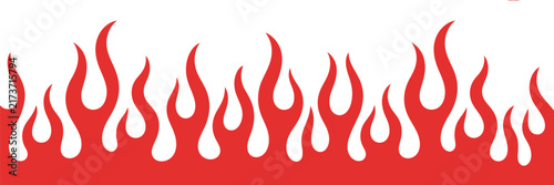 Flames icon with vibrant red fire elements creating a dynamic visual for heat, energy, intensity, burning, danger, and dramatic design