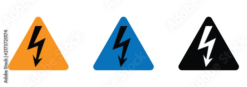lightning bolt illustration thunder icon set. vector illustration. eps 10.