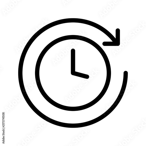 Duration Icon Vector Symbol Design Illustration