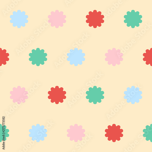 Cute floral seamless pattern with flowers. Wildflower vector illustration in spring or summer. Elegant template for fabric, wallpaper, stationery, wrapping, card, and phone cases.
