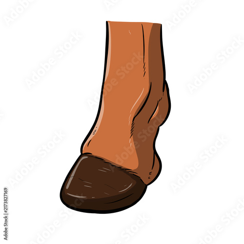 hoof digital drawing illustration isolated