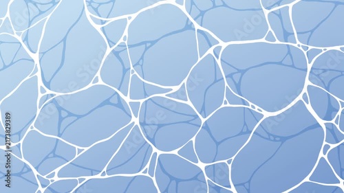 Shimmering Water Surface Reflection and Liquid Texture Loop Animation, Blue Water Background
