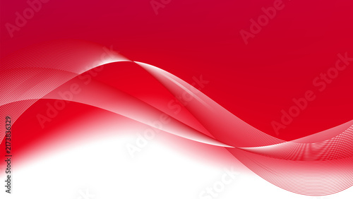 abstract red and white wave background