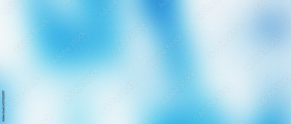 Fototapeta premium Soft Blue Abstract Gradient Background with White Glow, Gaussian Blur Effect, Fine Grain Noise and Smooth Atmospheric Texture