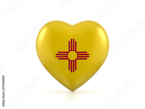 Obraz na płótnie New Mexico state heart flag