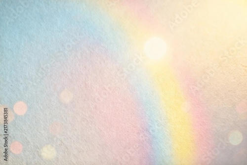 Soft Pastel Rainbow Light on Textured Paper