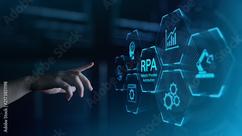 Robotic Process Automation RPA Technology Concept