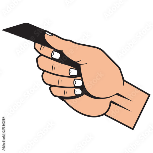 Pointing Hand Gesture Illustration