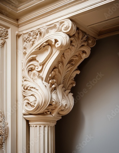 Ornate Plaster Molding Relief