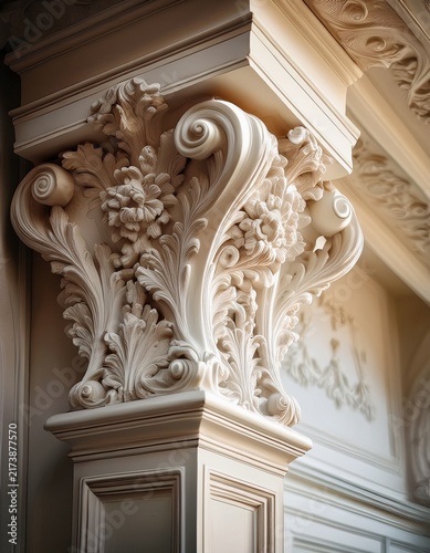 Ornate Plaster Molding Relief