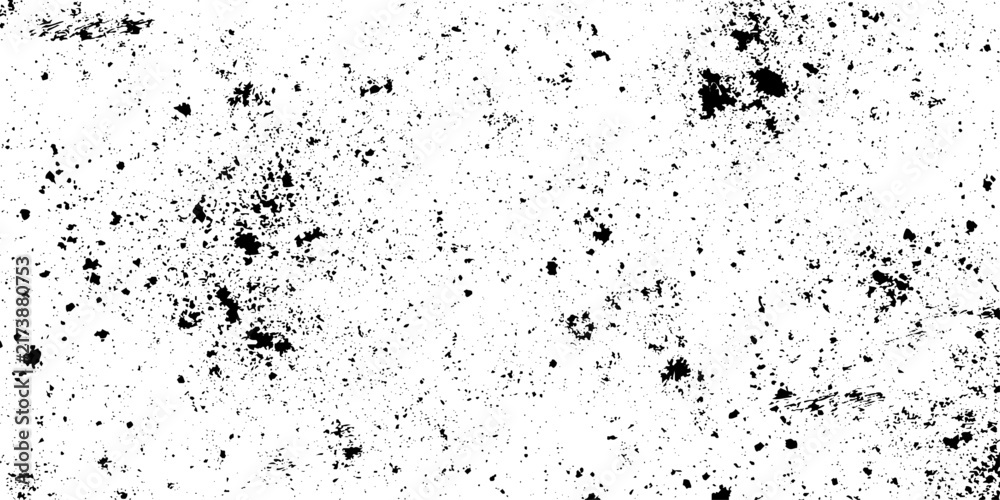 Obraz premium White grunge wall texture with black dust particles and fine distress noise pattern background for graphic design