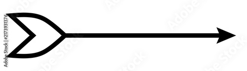 Obraz na płótnie Right Pointing Arrow PNG Isolated on Transparent Background