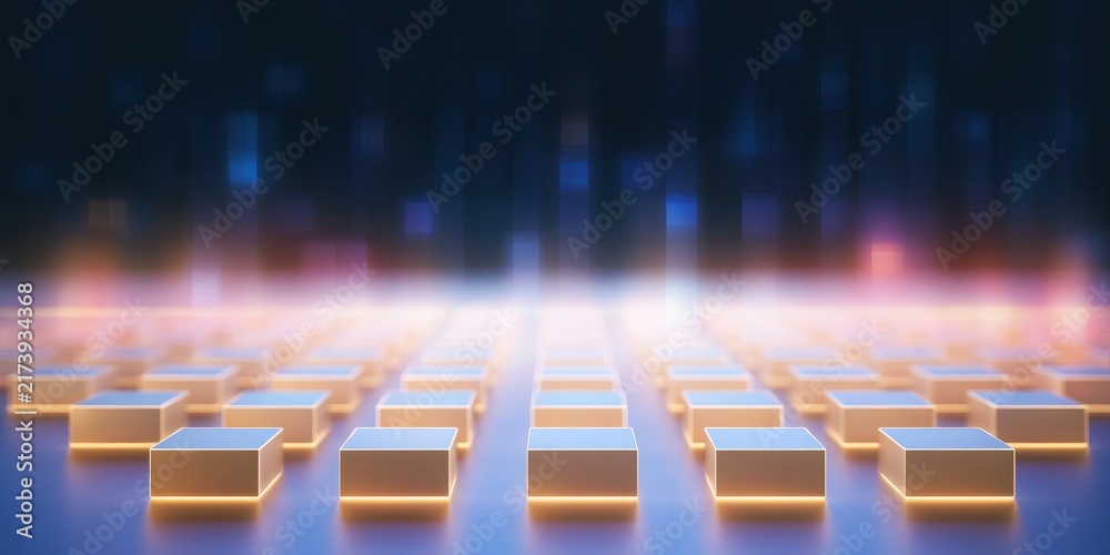 Fototapeta premium infrastructure brings together computing ai gpu technology data and center for conversion management workflow