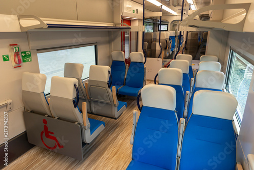 Картината върху платно Electric railcar