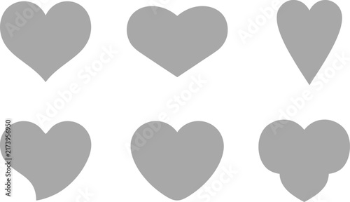 Heart Shape Variations Collection For Creative Design