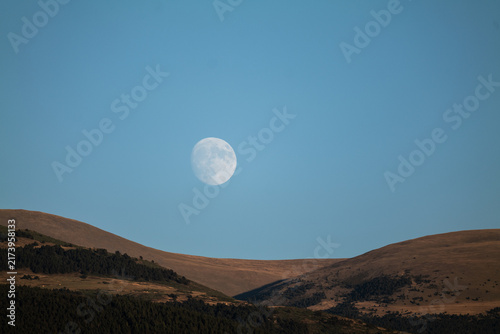 moon over the mountain