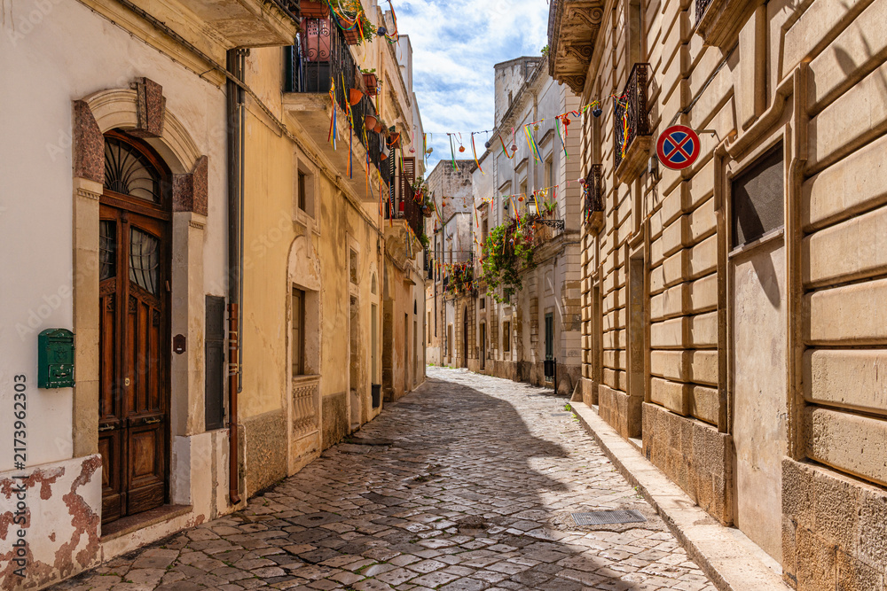 Fototapeta premium Scenic view in Galatina, Province of Lecce, Apulia, Italy.