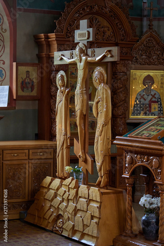 Картината върху платно interior of the church