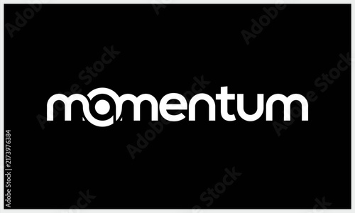 momentum typography word mark logo design inspiration